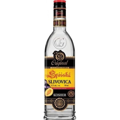 Kosher Spišská Original Slivovica MINI 52% 0,05 l (čistá fľaša)