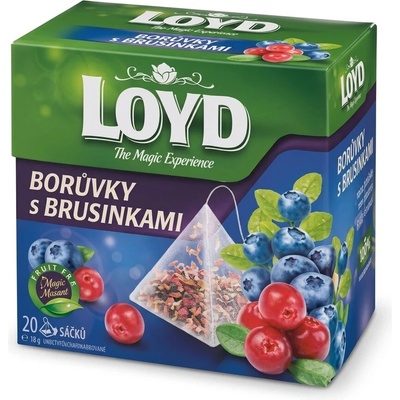 Loyd čaj borůvky brusinky pyramidový 20 x 2 g