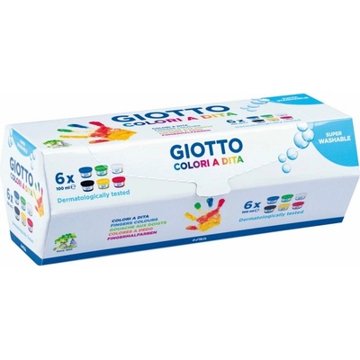 Prstové barvy GIOTTO Be-Be 6 x 100 ml