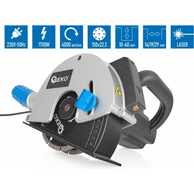 Drážkovací fréza do zdiva 1700W s laserovým vedením, Geko G80815