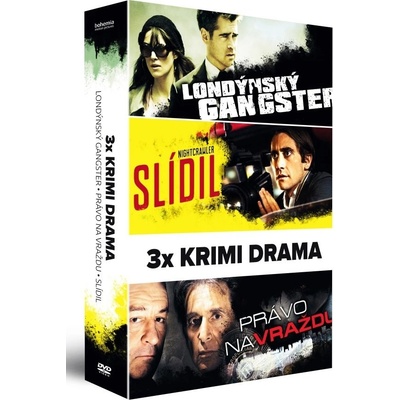 krimi:Londýnský gangster / Slídil / Právo na vraždu 3 disky DVD