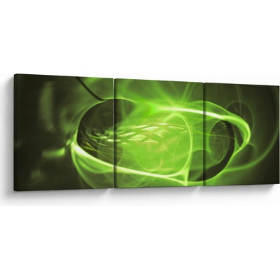 Moderní abstraktní obraz, třídílný 150x50 cm