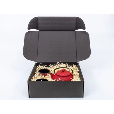 Poštovní kartonová krabice černá 305x270x110 mm 3VVL B 420g/m2 - paleta 620 ks