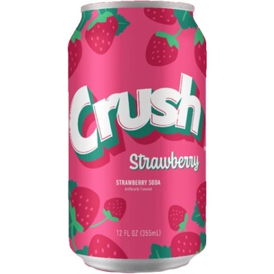 Crush sycená limonáda s příchutí jahody 355 ml
