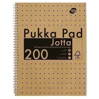 PUKKA PAD Spirálový sešit Jotta Kraft A4 linkovaný 9565 KRA