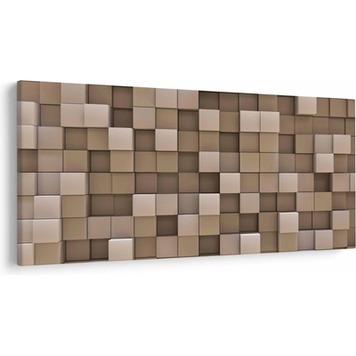 Obraz - Béžové kocky, jednodielne 250x125 cm