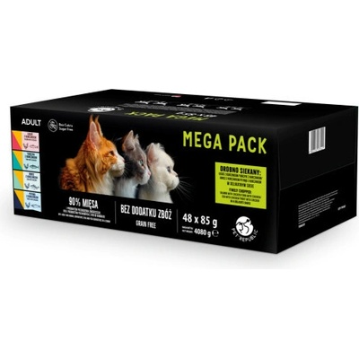 Pet Republic Salmon Chicken Tuna Cod Trout 48 x 85 g