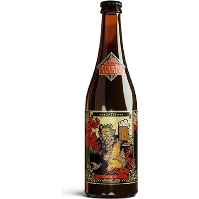 Švabín Satyr světlý ležák 12° 0,75 l (sklo)