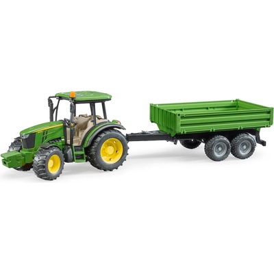 Bruder 2108 Traktor John Deere 5115 M s valníkem šedá kola – Hledejceny.cz