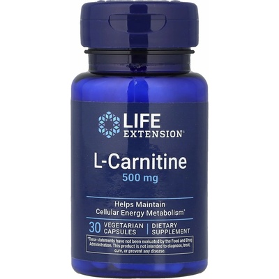 Life Extension L-Carnitine 34,8 g 30 x 1,16 g vegetariánska kapsula, 500 mg