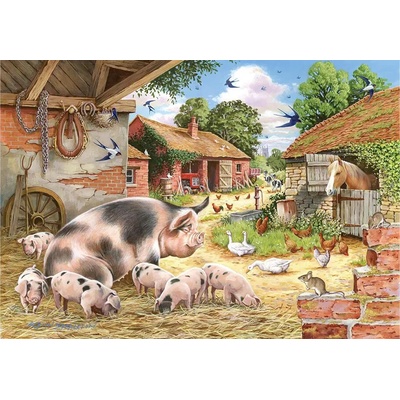 House of Puzzles Makové prasiatka XXL 500 dielov