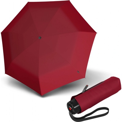 Knirps T.020 Small Manual Dark Red dámský skládací mini deštník