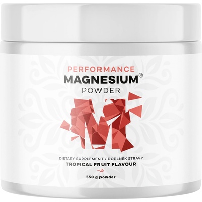 BrainMax Performance Magnesium Powder Tropické ovoce 550 g