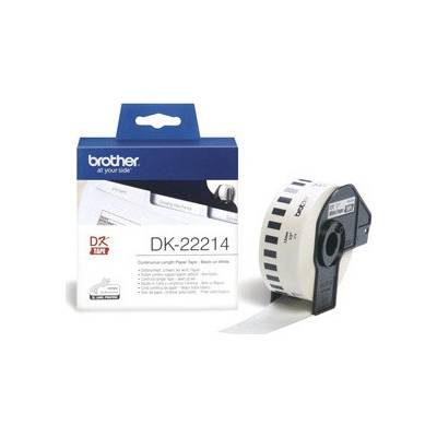 rolka BROTHER DK22214 Continuous Paper Tape Biela 12 mm