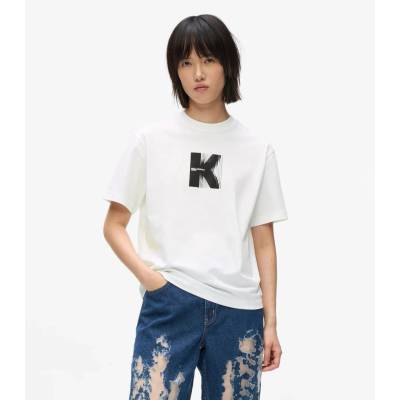Karl Lagerfeld B1W17055 KLJ Reg SS K Logo Tee