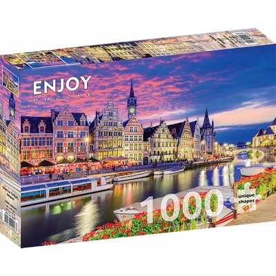 ENJOY Gent za soumraku Belgie 1000 dielov