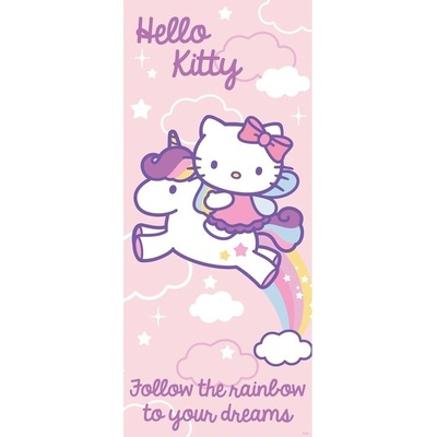 Preinterier DV0463 Fototapeta na stenu Hello Kitty jednorožec vlies 91cm x 211cm
