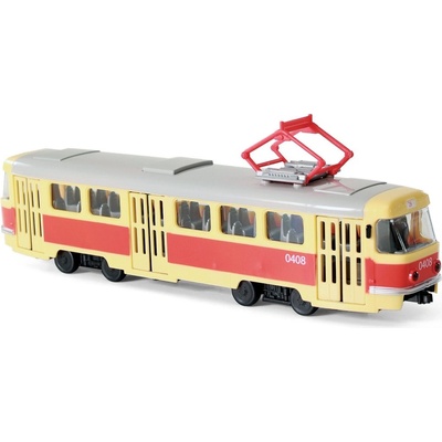 Rappa Tramvaj hlásící zastávky česky s funkčními dveřmi 28 cm