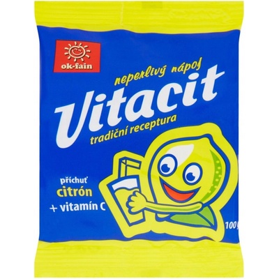ok-fain Vitacit neprlivý nápoj v prášku citrón+vitamín C 100g