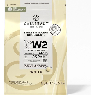 Barry Callebaut bílá CW2 Callets 25,9% 2,5 kg