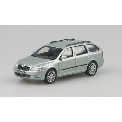 Abrex Škoda Octavia II FL Combi Arctic Metalíza 2008 Zelená 1:43