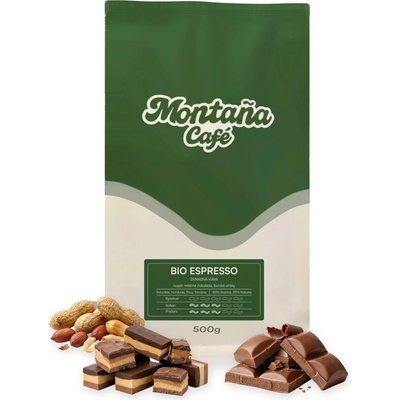 Café Montaña Bio espresso mletá Filtrovaná káva 0,5 kg