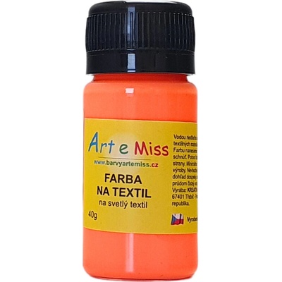 ARTEMISS Farba na textil 73 neón oranžová 40 g