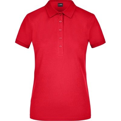 James & Nicholson Polokošile JN 709 elastická krátký rukáv dámská COT-02070900401 Červená