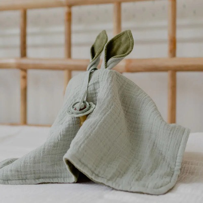 Bibs Kangaroo maznáčik z BIO bavlny Sage