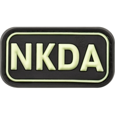 Gumová nášivka Jackets to Go NKDA - čierna-žltá svietiaca