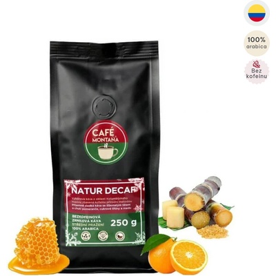 Café Montaña Natur Decaf mletá Filtrovaná káva 250 g