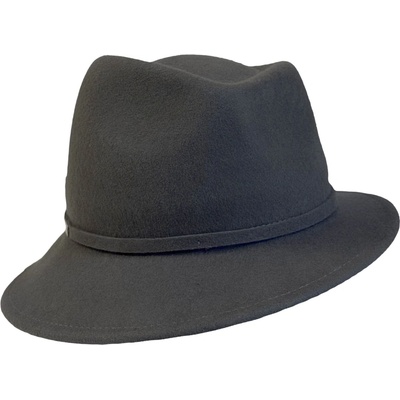 Complit dámský vlněný klobouk trilby antracitový