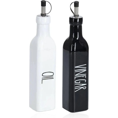 Zeller Present Sada dávkovače na olej a ocet BLACK&WHITE 270 ml 2 x – Hledejceny.cz