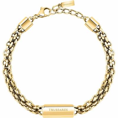 Trussardi Výrazný pozlátený náramok pre ženy T-Design TJAXA46