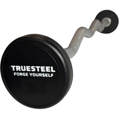 TRUESTEEL Polyurethanová zalomená EZ bicepsová činka 15 kg