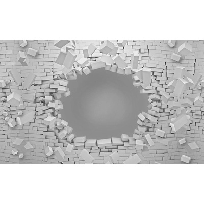 Preinterier FT4102 Fototapeta na stenu Tehlová stena – sivá 3D vlies 104cm x 70cm