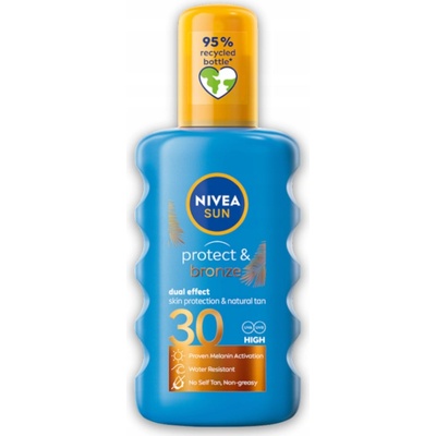 Nivea Sun Protect & Bronze Sun Spray intenzivní sprej na opalování SPF30 200 ml – Hledejceny.cz