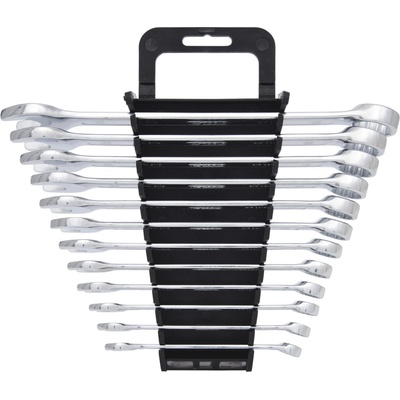KS Tools Souprava plochých kľúčov s okom CLASSIC, zahnuté, 12-dielna, 8–19 mm 517.0052