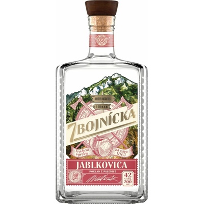 Zbojnícka Jablkovica 42% 0,7 l (čistá fľaša)