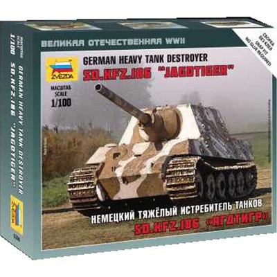 Zvezda Wargames těžká tank d.Kfz.186 Jagdtiger 1:100