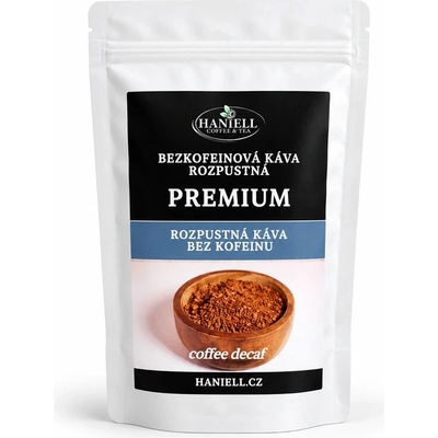 Haniell Bezkofeinová rozpustná káva Premium 100 g