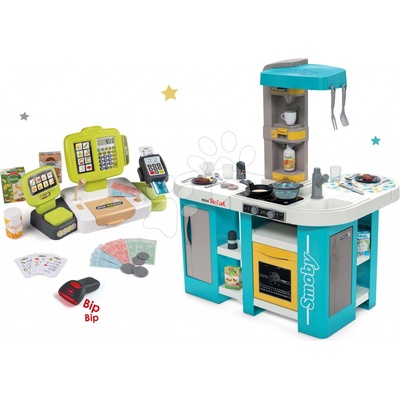 Smoby Set kuchynka elektronická Tefal Studio 360° XL Bubble a pokladňa s funkčnou kalkulačkou