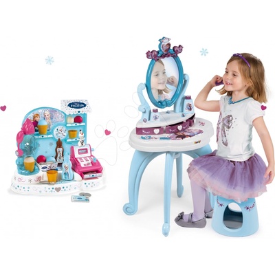 Smoby dětský kosmetický stolek a zmrzlinárna Frozen