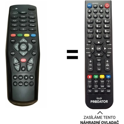 Dálkový ovladač Predátor Dreambox DM525 RC-10 – Hledejceny.cz