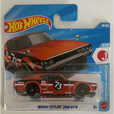 Mattel Hot Wheels Nissan Skyline 2000 GT-R oranžový 1:64