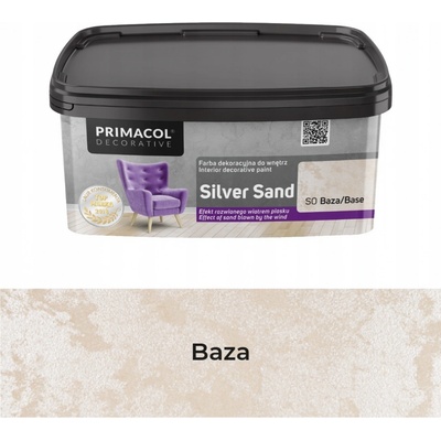 Primacol Decorative Silver Sand dekoratívna štrukturálna farba, S0 Báza, 1 l