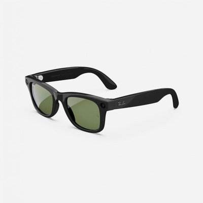 Meta Ray-Ban Wayfarer Shiny Black G15 Green RW4006 601/7150