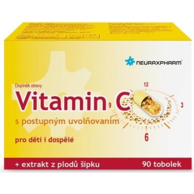 Neuraxpharm Bohemia Vitamin C s postupným uvolňováním 90 tablet – Hledejceny.cz