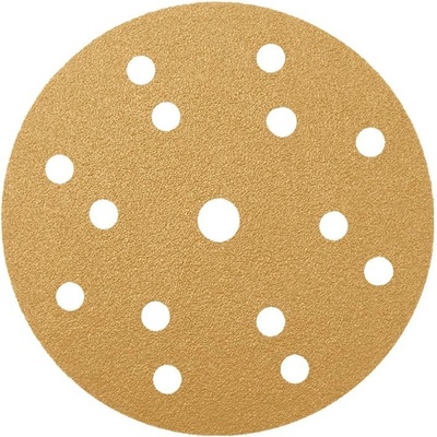 Radex Gold brúsny papier na suchý zips, 15 dier na odvádzanie brusiva, zrnitosť 240, priemer 150mm