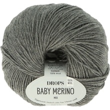 Drops Baby Merino MIX 19 sivá